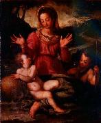 Andrea del Sarto Madonna and Child with St painting